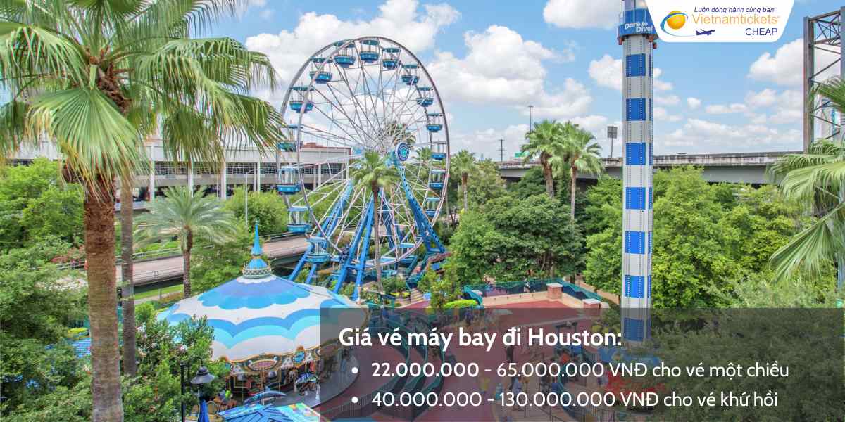 Giá vé máy bay từ TPHCM đi Houston