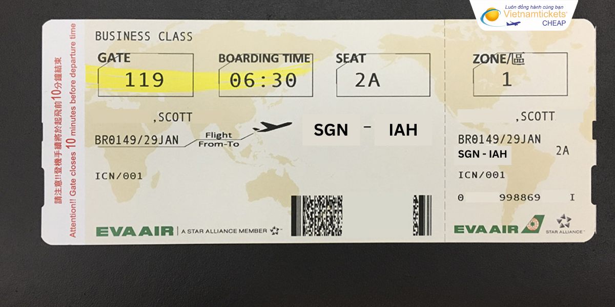 Vé máy bay từ TPHCM đi Houston giá rẻ